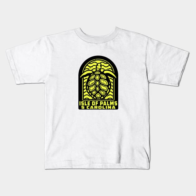 Isle Of Palms South Carolina Beach Sea Turtle Kids T-Shirt by DD2019